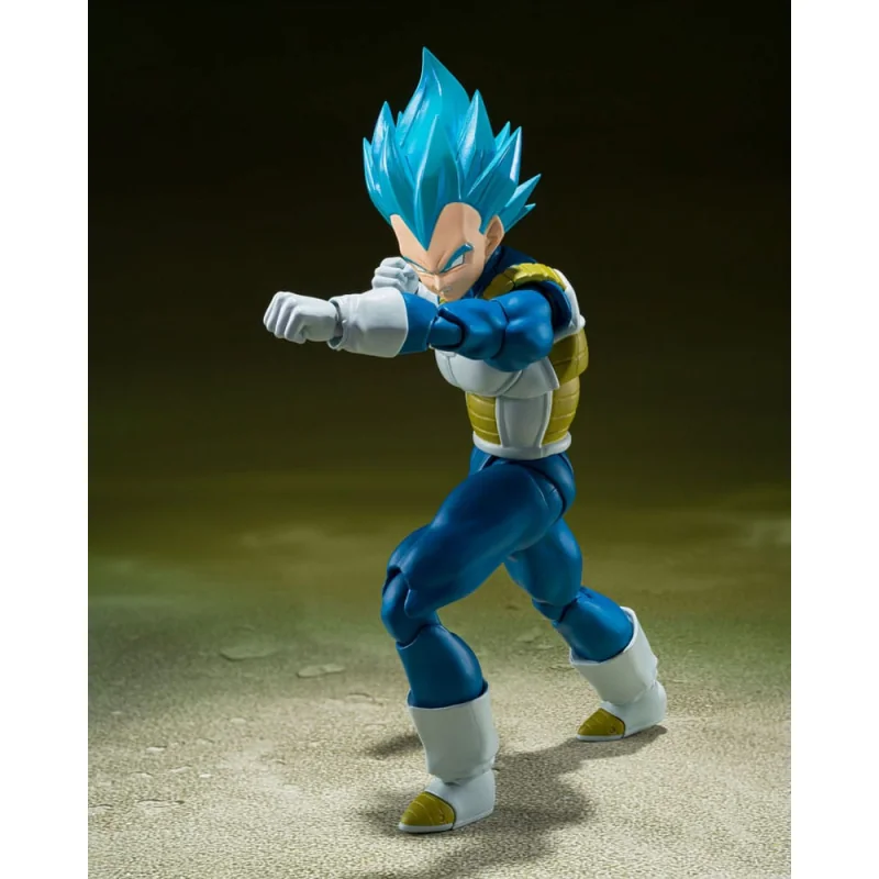 Bandai Dragon Ball Super figurine S.H. Figuarts Super Saiyan God Super Saiyan Vegeta -Unwavering Saiyan Pride- 14 cm