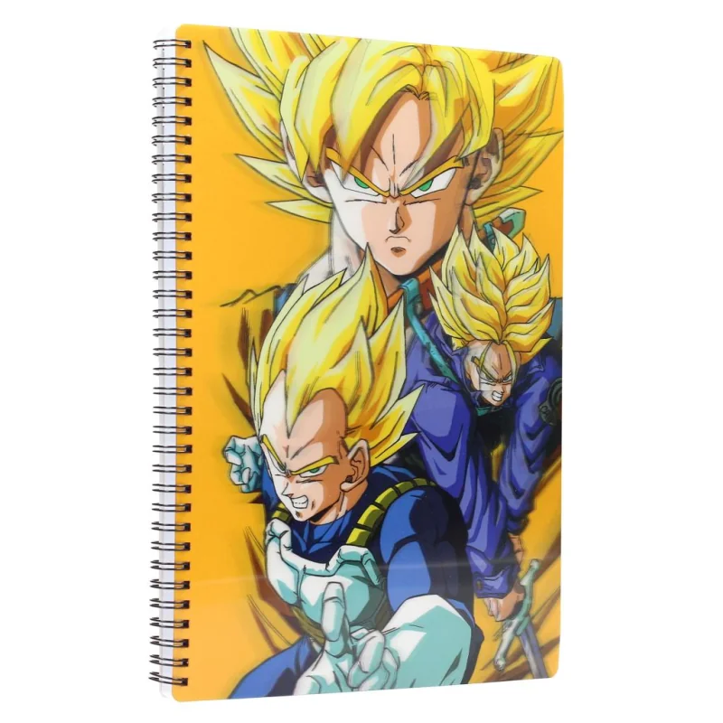 Papeterie DRAGON BALL Z - Yellow - Notebook Effet Lenticulaire 3D