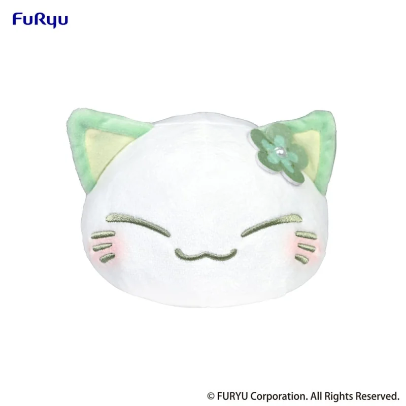 Nemuneko Cat peluche Green 18 cm