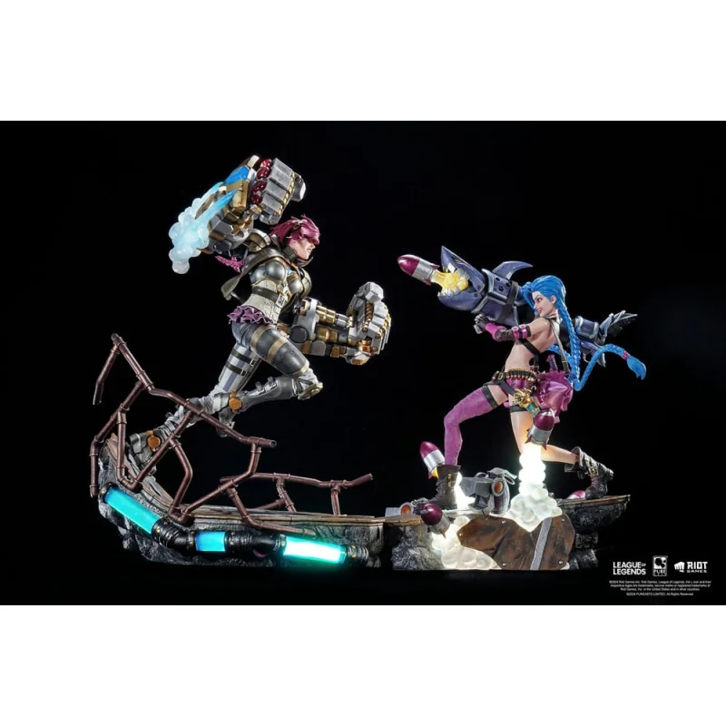 League of Legends pack 2 statuettes 1/6 Vi & Jinx