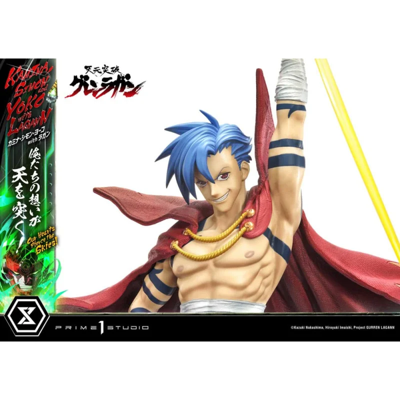 Gurren Lagann statuette Ultimate Premium Masterline Series 1/4 Kamina, Simon & Yoko with Lagann 97 cm