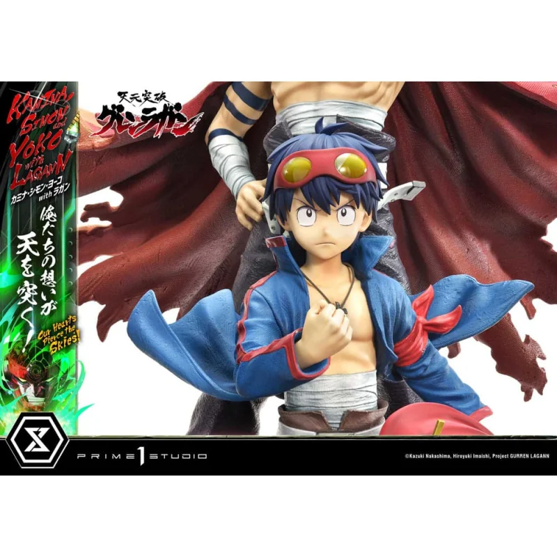 Gurren Lagann statuette Ultimate Premium Masterline Series 1/4 Kamina, Simon & Yoko with Lagann 97 cm