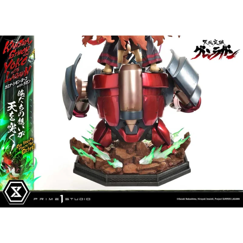 Gurren Lagann statuette Ultimate Premium Masterline Series 1/4 Kamina, Simon & Yoko with Lagann 97 cm