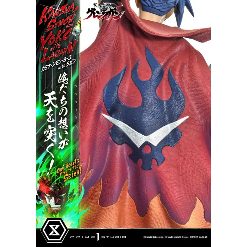 Gurren Lagann statuette Ultimate Premium Masterline Series 1/4 Kamina, Simon & Yoko with Lagann Deluxe Bonus Version 97 cm