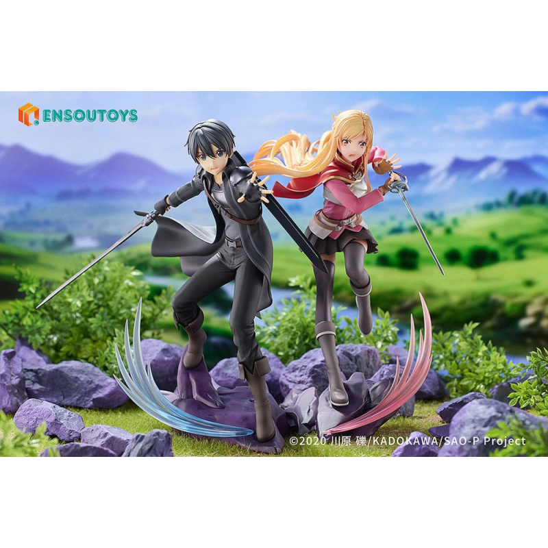 Sword Art Online statuette 1/7 Progressive Scherzo of Deep Night Kirito & Asuna Set