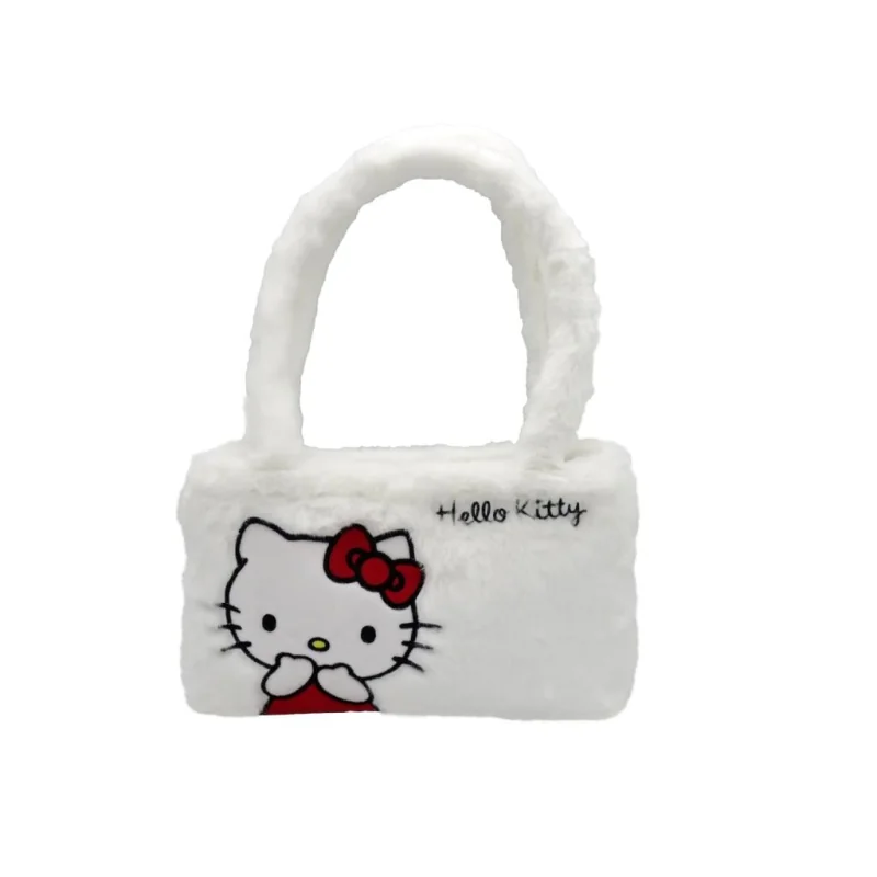 HELLO KITTY - Sac à Main Fourrure - Small 26x17x7cm