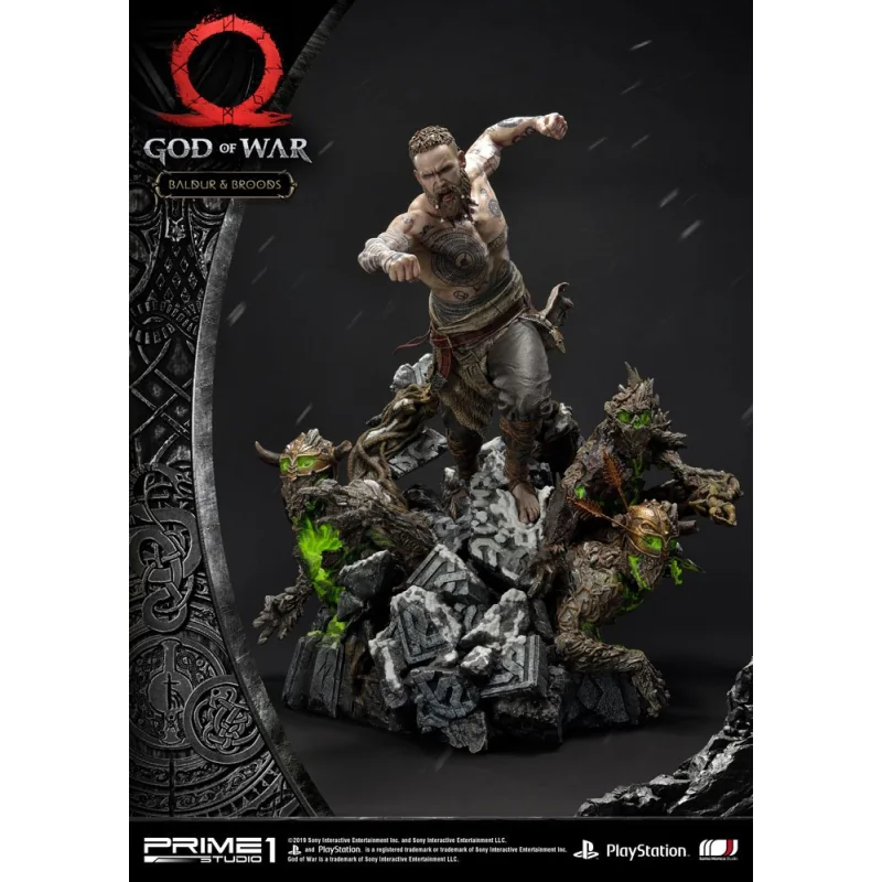 Statuette God of War (2018) Baldur & Broods 62 cm