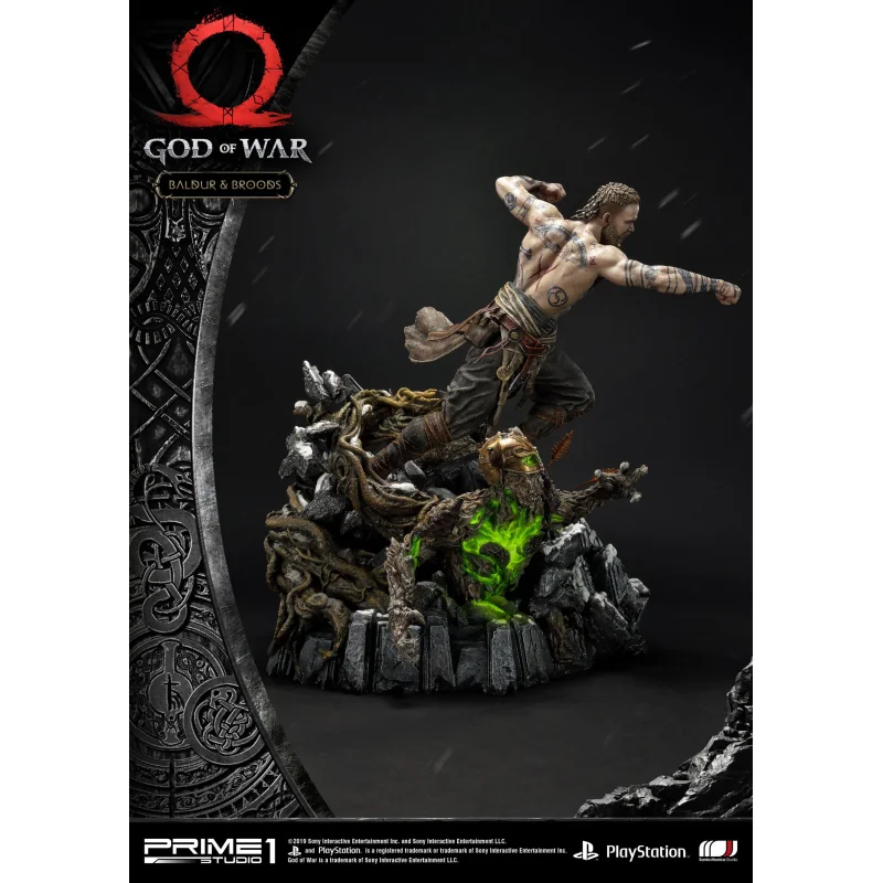 Statuette God of War (2018) Baldur & Broods 62 cm