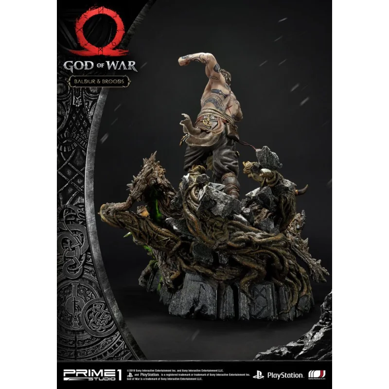 Statuette God of War (2018) Baldur & Broods 62 cm