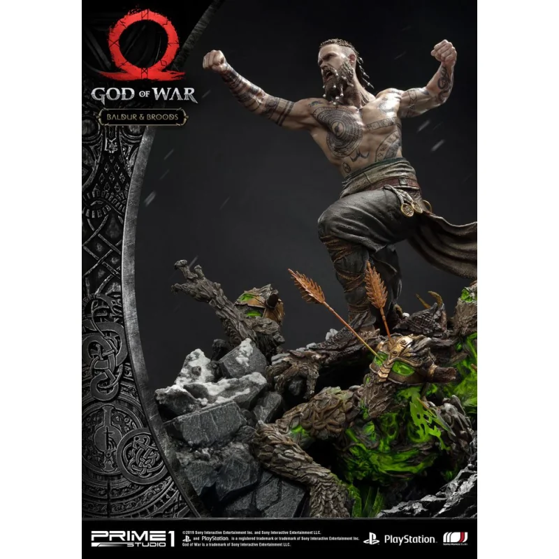 Statuette God of War (2018) Baldur & Broods 62 cm