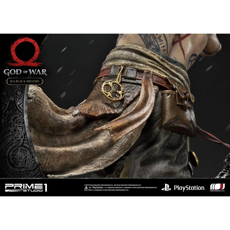 Statuette God of War (2018) Baldur & Broods 62 cm