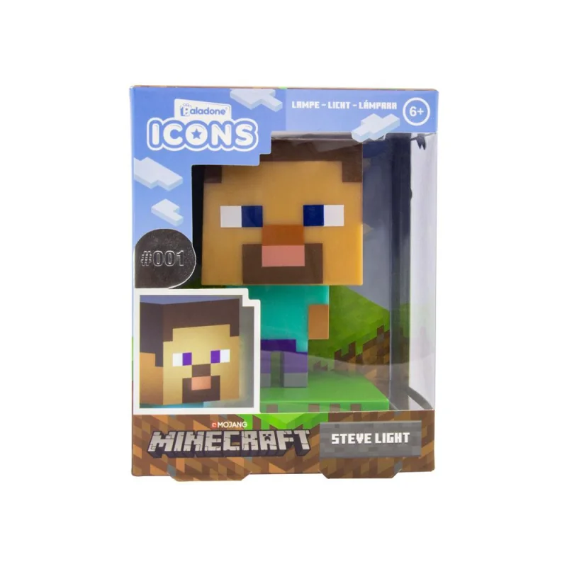 Minecraft veilleuse 3D Icon Steve