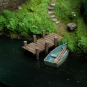 Le Hobbit : Un voyage inattendu Diorama Hobbiton Mill & Bridge 31 x 17 cm