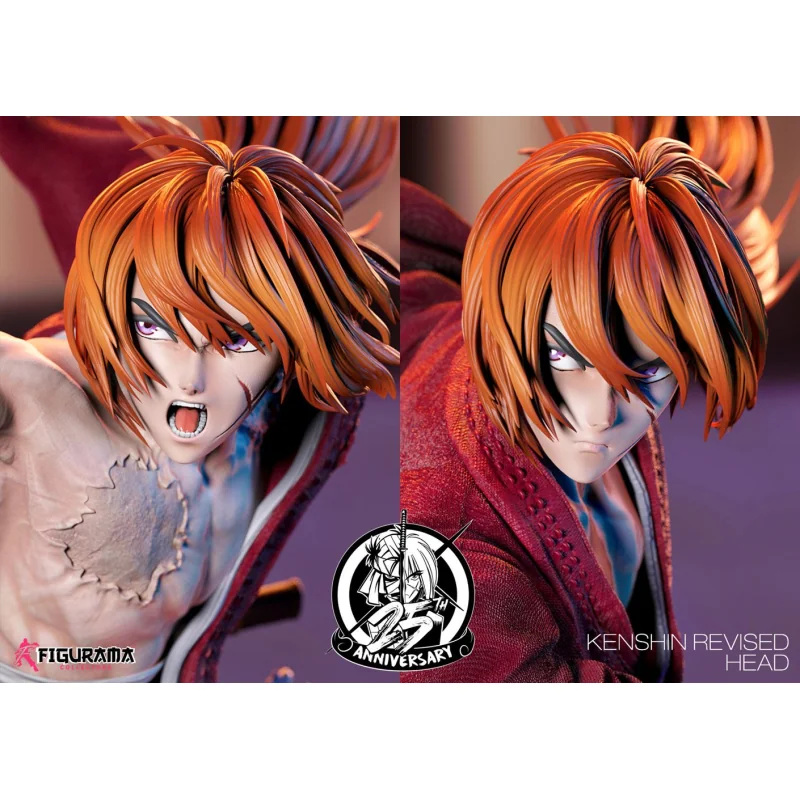 Rurouni Kenshin statuette Elite Exclusive 1/6 Kenshin vs. Shishio 25th Anniversary Edition 60 cm