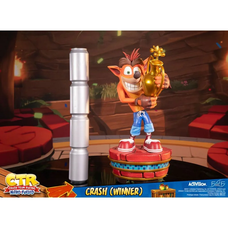 Crash Team Racing Nitro-Fueled statuette Crash (Winner) 46 cm