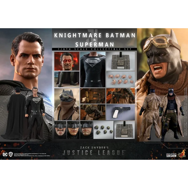 Zack Snyder's Justice League pack 2 figurines 1/6 Knightmare Batman and Superman 31 cm