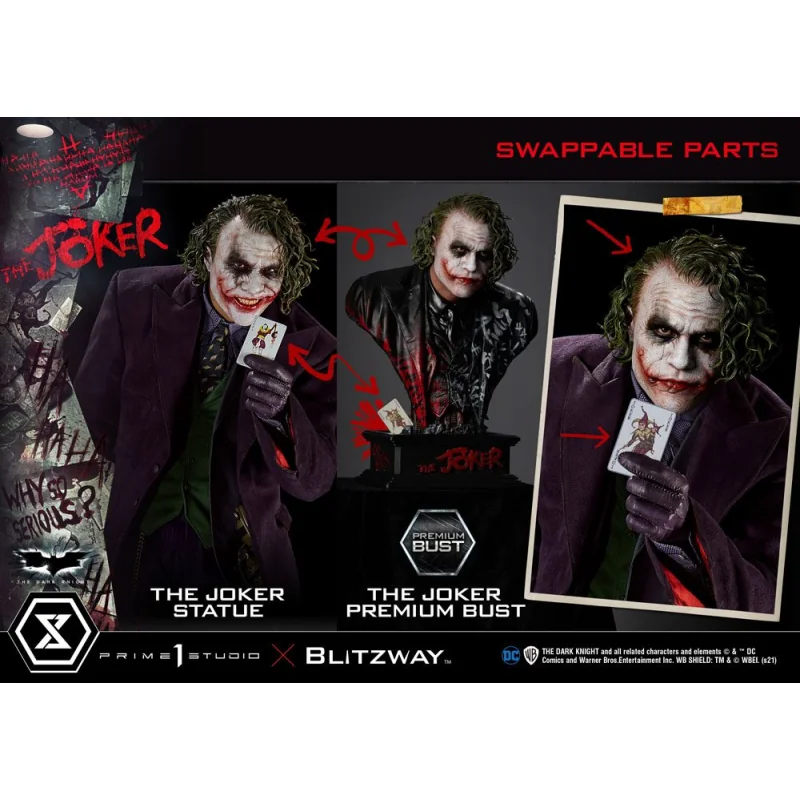 The Dark Knight buste Premium The Joker 26 cm