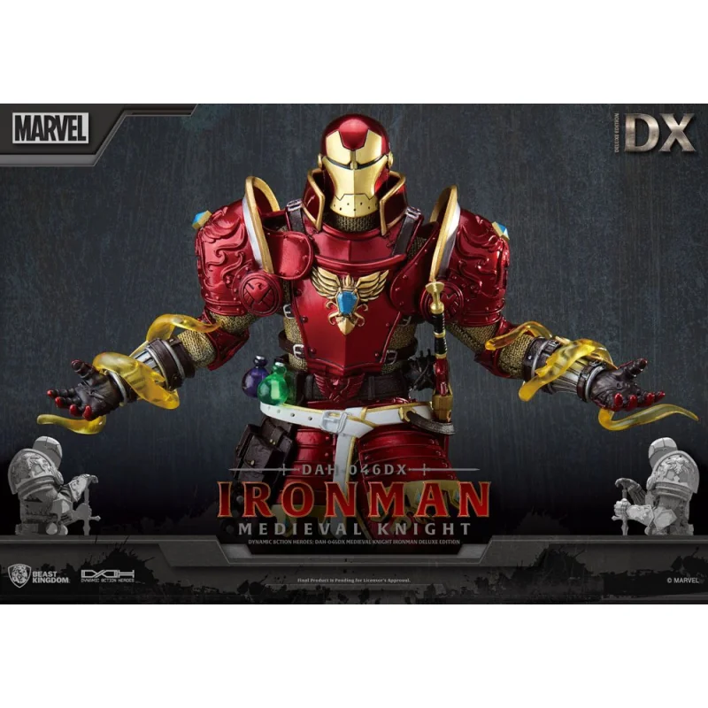 Marvel figurine Dynamic Action Heroes 1/9 Medieval Knight Iron Man Deluxe Version 20 cm