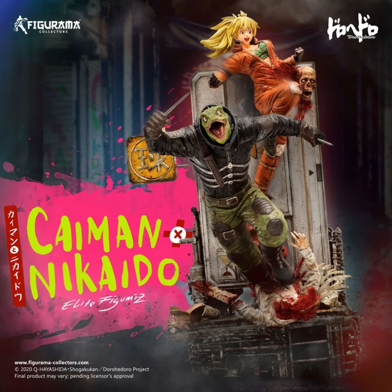 Dorohedoro diorama Elite FigumiZ 1/8 Caiman & Nikaido 37 cm