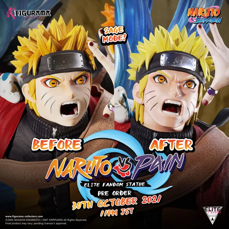 Naruto diorama Elite Fandom 1/6 Naruto vs. Pain 69 cm