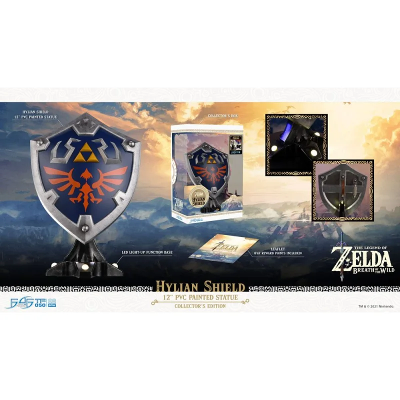 The Legend of Zelda Breath of the Wild statuette PVC Hylian Shield Collector's Edition 29 cm