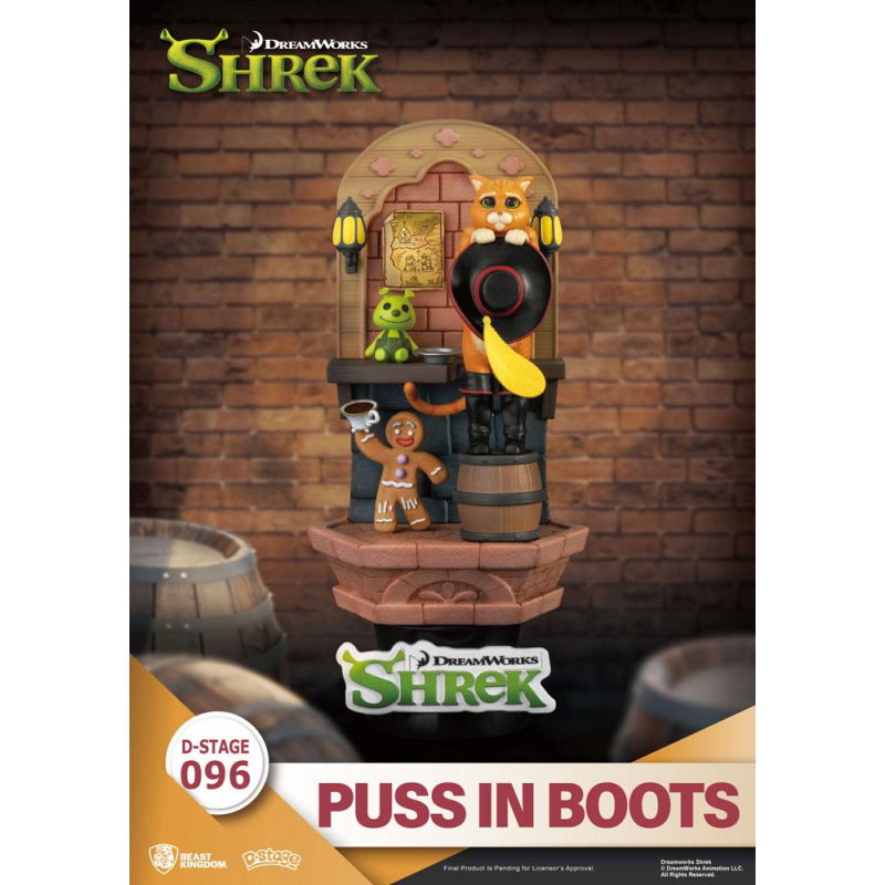 Shrek diorama PVC D-Stage Puss In Boots 15 cm