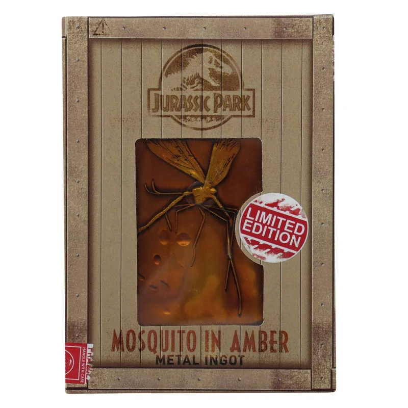 Jurassic Park Lingot de Collection Mosquito in Amber Limited Edition