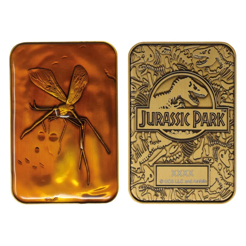 Jurassic Park Lingot de Collection Mosquito in Amber Limited Edition