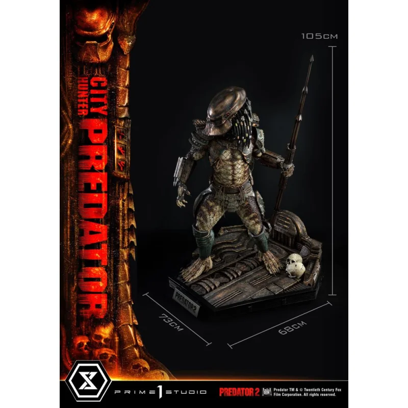 Predator 2 statuette Museum Masterline 1/3 City Hunter Predator 105 cm