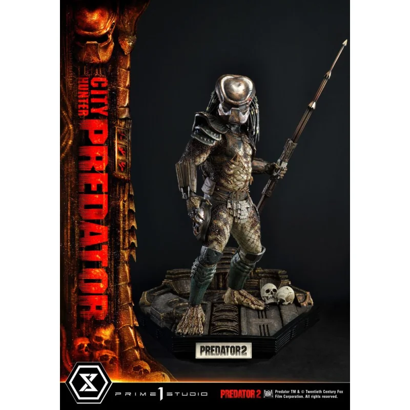 Predator 2 statuette Museum Masterline 1/3 City Hunter Predator 105 cm