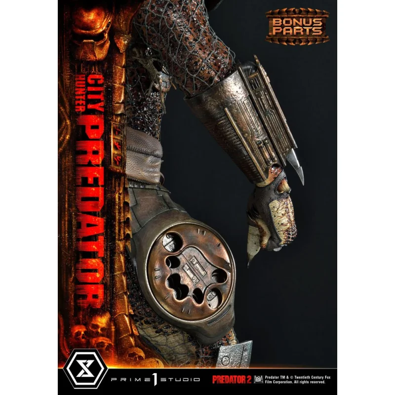 Predator 2 statuette Museum Masterline 1/3 City Hunter Predator Deluxe Bonus Version 105 cm