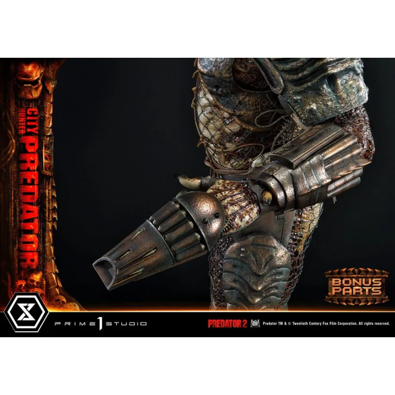 Predator 2 statuette Museum Masterline 1/3 City Hunter Predator Deluxe Bonus Version 105 cm