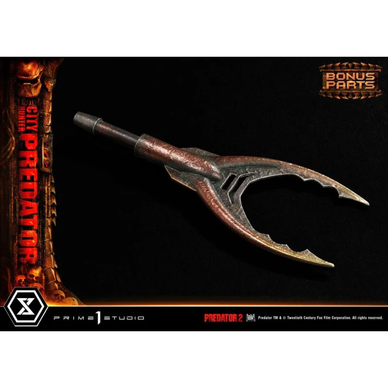 Predator 2 statuette Museum Masterline 1/3 City Hunter Predator Deluxe Bonus Version 105 cm