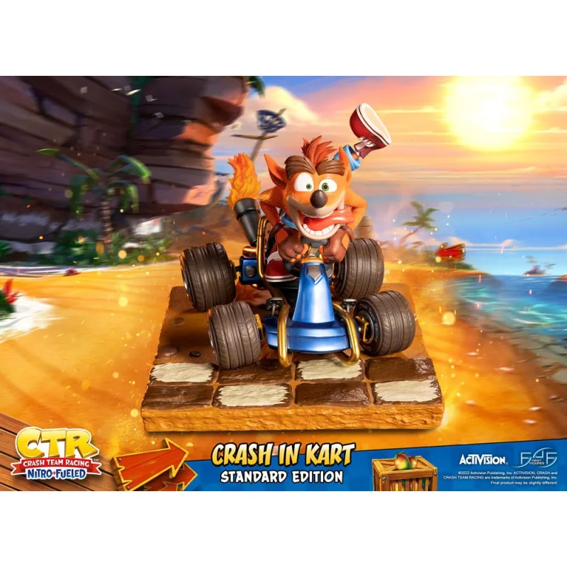 Crash Team Racing Nitro-Fueled statuette Crash in Kart 31 cm