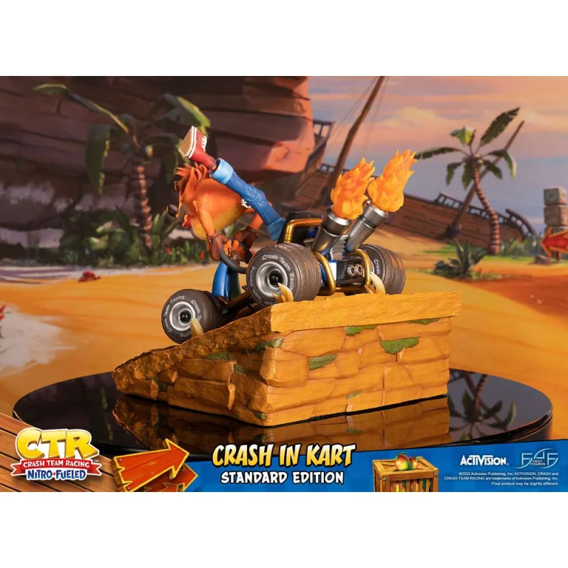 Crash Team Racing Nitro-Fueled statuette Crash in Kart 31 cm