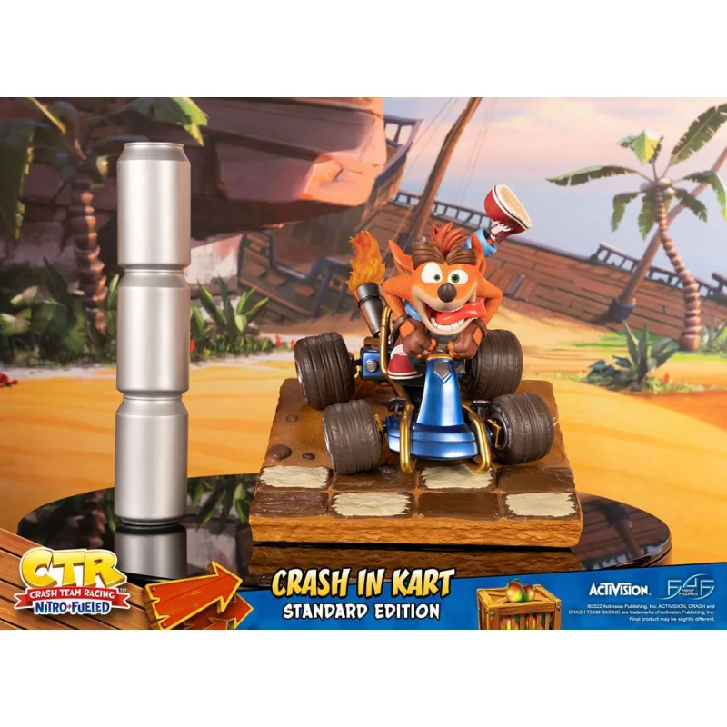 Crash Team Racing Nitro-Fueled statuette Crash in Kart 31 cm