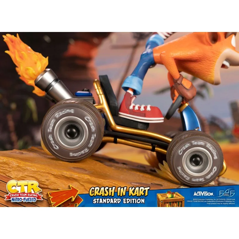 Crash Team Racing Nitro-Fueled statuette Crash in Kart 31 cm