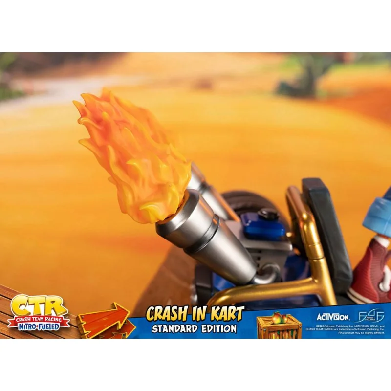 Crash Team Racing Nitro-Fueled statuette Crash in Kart 31 cm