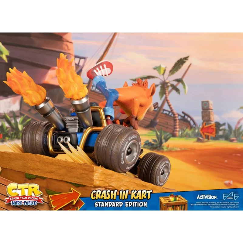 Crash Team Racing Nitro-Fueled statuette Crash in Kart 31 cm