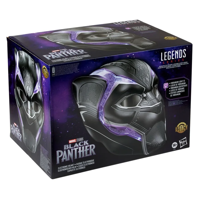 Black Panther Marvel Legends Series casque électronique Black Panther