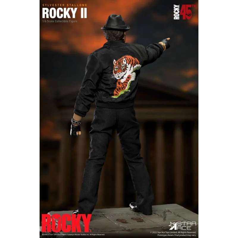 COMBINAISON ROCKY BALBOA NOIRE 1/6 DELUXE AF