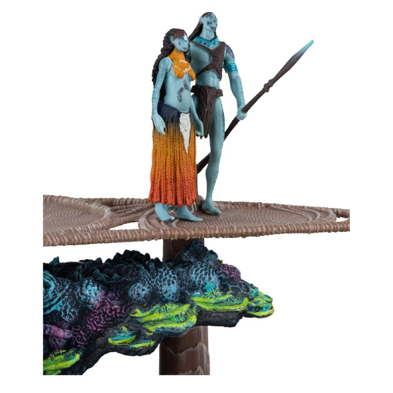 Avatar : La Voie de l'eau figurines Metkayina Reef with Tonowari and Ronal