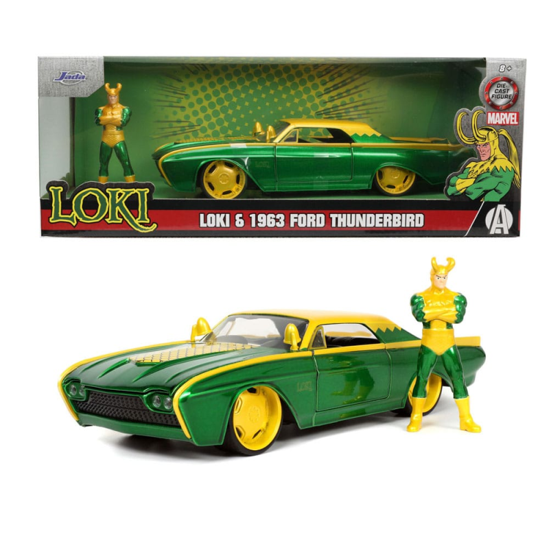 MARVEL - Loki & 1963 Ford Thunderbird - 1:24