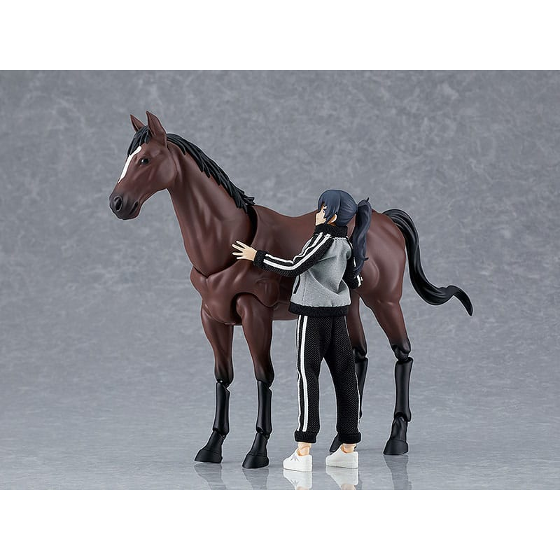 Original Character Figure Figma Wild Horse (Bay) 19 cm