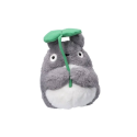 MON VOISIN TOTORO - Totoro Gris avec feuille - Peluche Nakayoshi