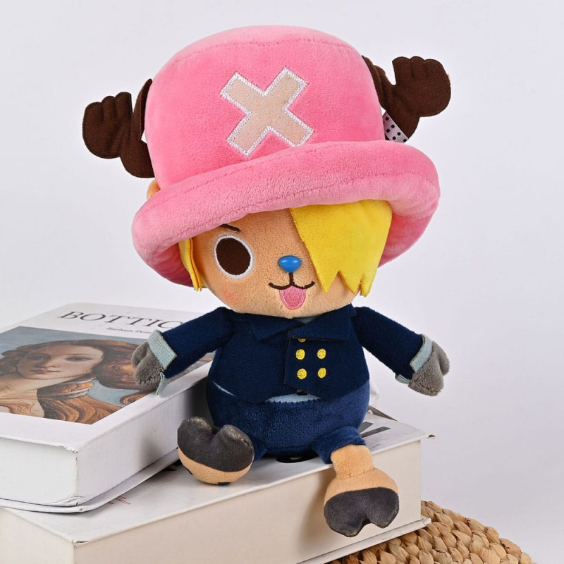 Peluche One Piece - Peluche - Chopper X Sanji - 25 Cm