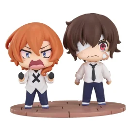 Bungo Stray Dogs Wan! figurines Chibi Osamu Dazai & Chuya Nakahara: Fourteen-Year-Old Ver. 8 cm