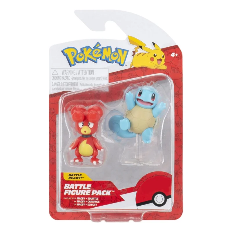 Pokémon pack 2 figurines Battle Figure Set Magby & Carapuce 5