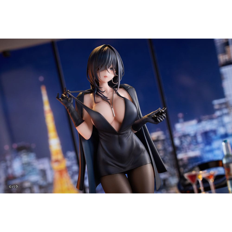 Original Character statuette PVC 1/6 Ishimi Yokoyama Black One-piece Dress Ver. illustration by Bara 28 cm