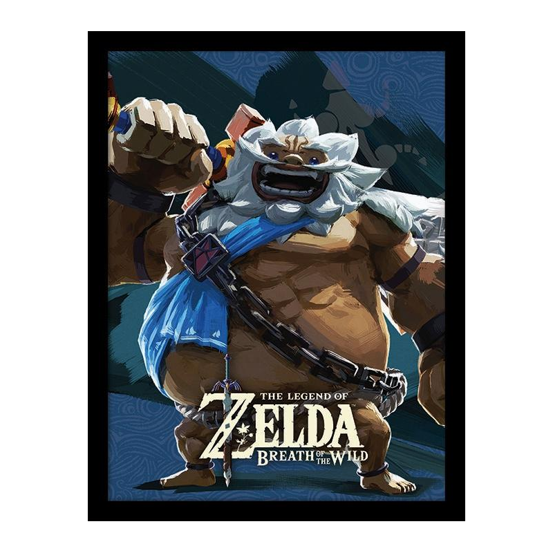 Legend of Zelda Breath of the Wild poster encadré Divine Beast Vah Rudani 45 x 33 cm